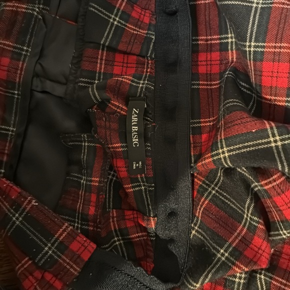 Plaid Straight-Leg Zara Pants - Picture 4 of 4